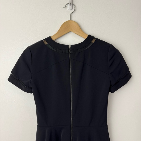 Alice + Olivia Frances Flared Mini Dress Size 4 Black - Picture 6 of 13